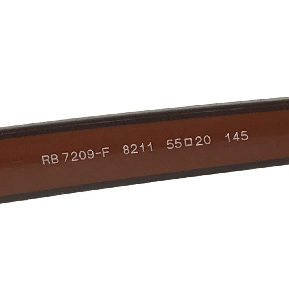 Ray-Ban Eyeglasses Frames RB7209-F 8211 Brown Beige Square Asian Fit 55-20-145